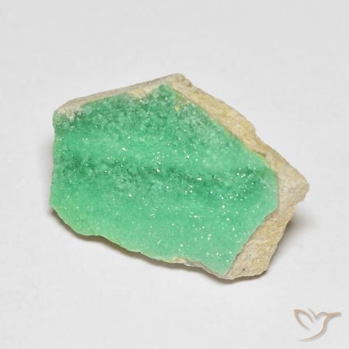 9,17 ctw natürlicher mintgrün Druzy Variscit, Fantasie, Lichtundurchlässig