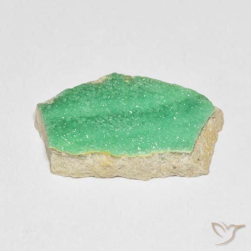 9,17 ctw natürlicher mintgrün Druzy Variscit, Fantasie, Lichtundurchlässig