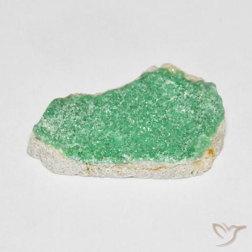 9,17 ctw natürlicher Klee Grün Druzy Variscit, Fantasie, Lichtundurchlässig