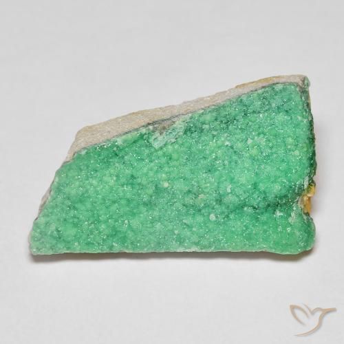 7.28ct Natürlicher Helles Basilikumgrün Druzy Variscit, Fantasie, Lichtundurchlässig
