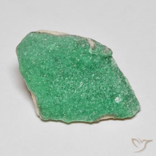 6.09ct Natürlicher Mittelgrün Druzy Variscit, Fantasie, Lichtundurchlässig