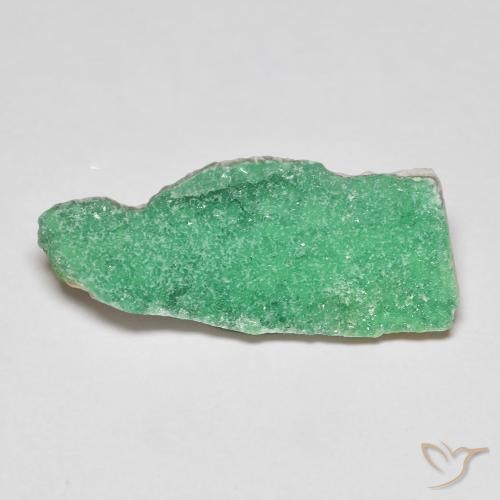 9,17 ctw natürlicher Kleeblatt Grün Druzy Variscit, Fantasie, Lichtundurchlässig
