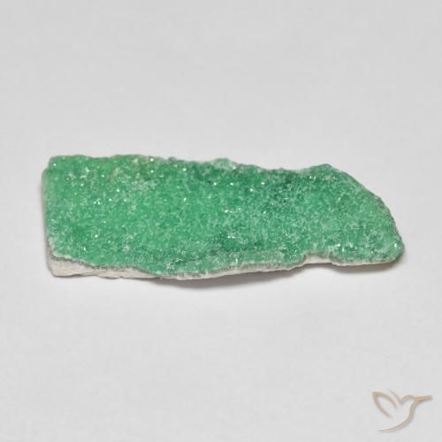 9,17 ctw natürlicher Kleeblatt Grün Druzy Variscit, Fantasie, Lichtundurchlässig