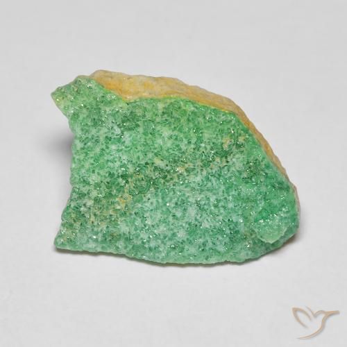 4.40ct Natürlicher Kleeblatt Grün Druzy Variscit, Fantasie, Lichtundurchlässig