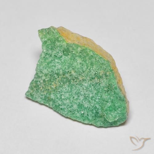 9,17 ctw natürlicher Kleeblatt Grün Druzy Variscit, Fantasie, Lichtundurchlässig