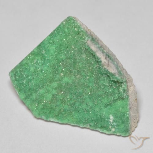 10.77ct Natürlicher Helles Kleeblattgrün Druzy Variscit, Fantasie, Lichtundurchlässig