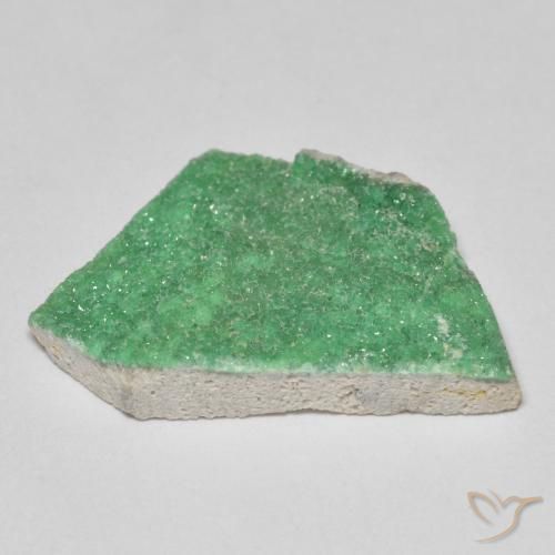 9,17 ctw natürlicher Helles Kleeblattgrün Druzy Variscit, Fantasie, Lichtundurchlässig