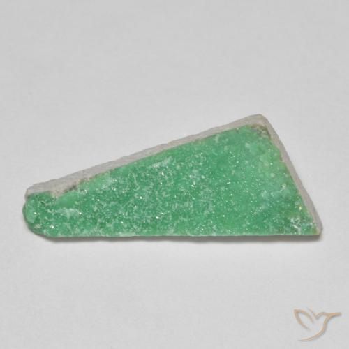 4.54ct Natürlicher Kleeblatt Grün Druzy Variscit, Fantasie, Lichtundurchlässig