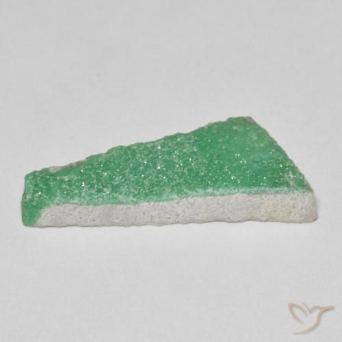 9,17 ctw natürlicher Kleeblatt Grün Druzy Variscit, Fantasie, Lichtundurchlässig
