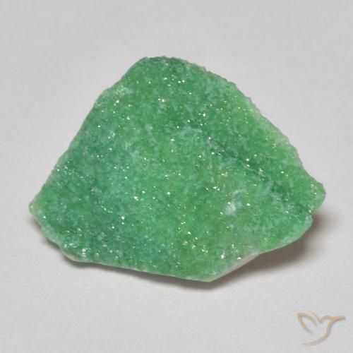 3.58ct Natürlicher Kleeblatt Grün Druzy Variscit, Fantasie, Lichtundurchlässig