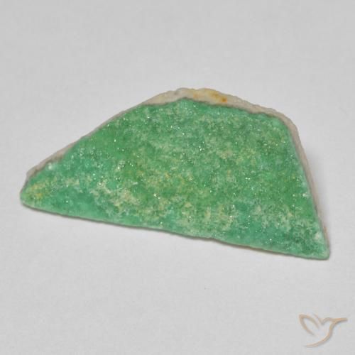3.32ct Natürlicher Kleeblatt Grün Druzy Variscit, Fantasie, Lichtundurchlässig
