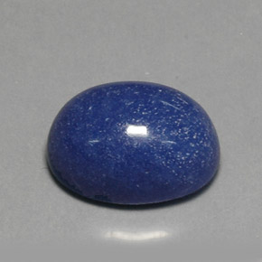 11,82 ctw natürlicher blauer Quarz mit Dumortierit, Oval Schliff, Lichtundurchlässig