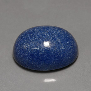 10,96 ctw natürlicher blauer Quarz mit Dumortierit, Oval Schliff, Lichtundurchlässig