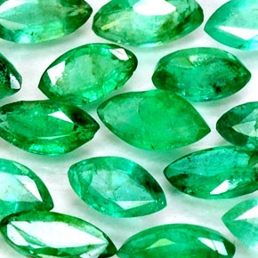  ct natürliche grüner Smaragd-Edelsteine, Marquise, SI