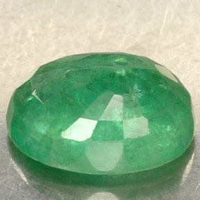 1,30 ctw natürlicher grüner Smaragd, Oval Schliff, SI-I1