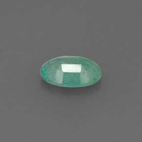 0,63 ctw natürlicher grüner Smaragd, Oval Schliff, I1