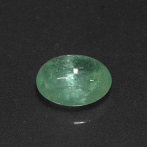 1,73 ctw natürlicher grüner Smaragd, Oval Schliff, Lichtdurchlässig