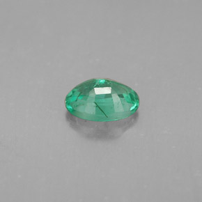 0,49 ctw natürlicher grüner Smaragd, Oval Schliff, SI