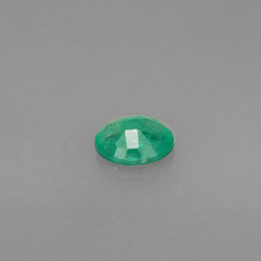 0,32 ctw natürlicher grüner Smaragd, Oval Schliff, SI