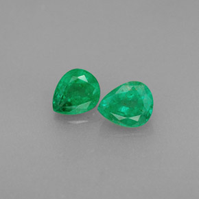  ct natürliche grüner Smaragd-Edelsteine, Birnenform, VS-SI