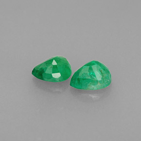  ct natürliche grüner Smaragd-Edelsteine, Birnenform, VS-SI