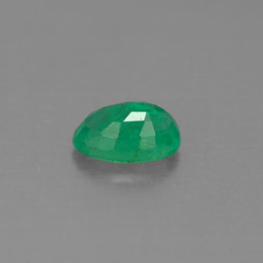 0,49 ctw natürlicher grüner Smaragd, Oval Schliff, SI-I1