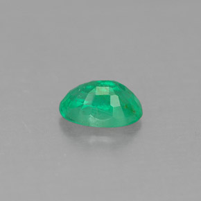 0,50 ctw natürlicher grüner Smaragd, Oval Schliff, SI-I1