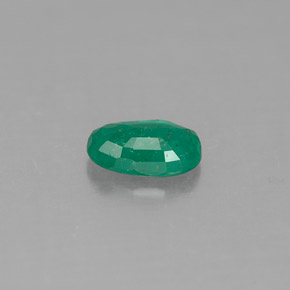 0,41 ctw natürlicher grüner Smaragd, Oval Schliff, SI-I1