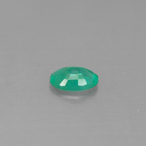 0,35 ctw natürlicher grüner Smaragd, Oval Schliff, SI-I1