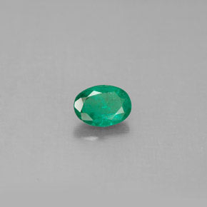0,42 ctw natürlicher grüner Smaragd, Oval Schliff, SI-I1