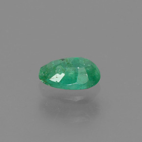 0,45 ctw natürlicher grüner Smaragd, Oval Schliff, SI-I1