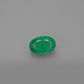 0,47 ctw natürlicher grüner Smaragd, Oval Schliff, SI-I1