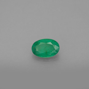 0,47 ctw natürlicher grüner Smaragd, Oval Schliff, SI-I1