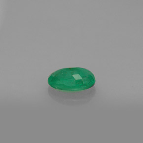0,47 ctw natürlicher grüner Smaragd, Oval Schliff, SI-I1