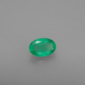 0,43 ctw natürlicher grüner Smaragd, Oval Schliff, SI-I1
