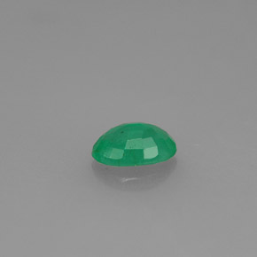 0,43 ctw natürlicher grüner Smaragd, Oval Schliff, SI-I1