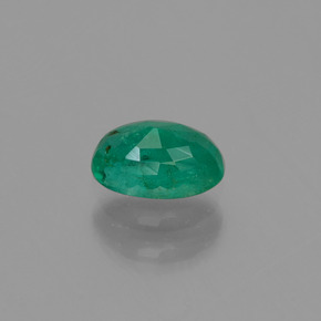 0,51 ctw natürlicher grüner Smaragd, Oval Schliff, SI-I1