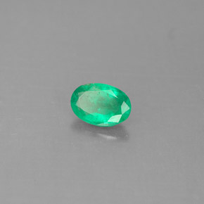 0,40 ctw natürlicher grüner Smaragd, Oval Schliff, SI-I1