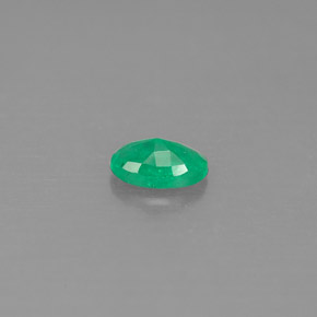 0,40 ctw natürlicher grüner Smaragd, Oval Schliff, SI-I1