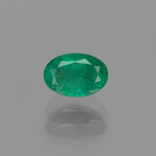 0,46 ctw natürlicher grüner Smaragd, Oval Schliff, SI-I1
