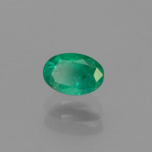 0,46 ctw natürlicher grüner Smaragd, Oval Schliff, SI-I1