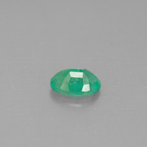 0,45 ctw natürlicher grüner Smaragd, Oval Schliff, SI-I1