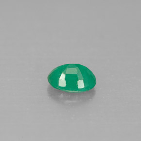 0,46 ctw natürlicher grüner Smaragd, Oval Schliff, SI-I1