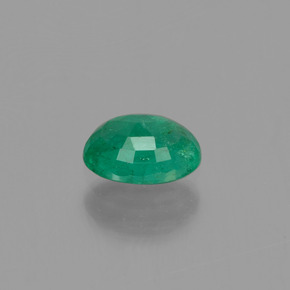0,46 ctw natürlicher grüner Smaragd, Oval Schliff, SI