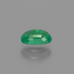 0,46 ctw natürlicher grüner Smaragd, Oval Schliff, SI