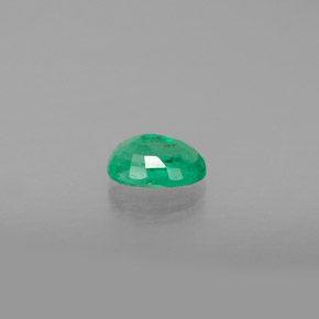 0,47 ctw natürlicher grüner Smaragd, Oval Schliff, SI