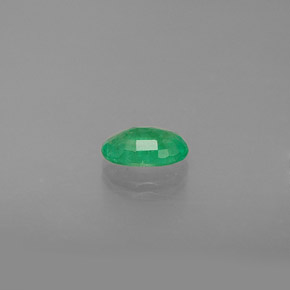 0,40 ctw natürlicher grüner Smaragd, Oval Schliff, SI