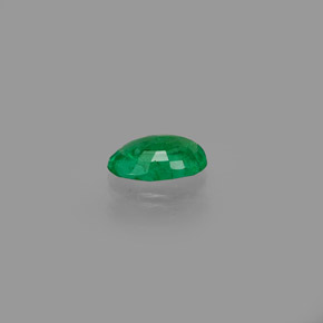 0,40 ctw natürlicher grüner Smaragd, Oval Schliff, SI
