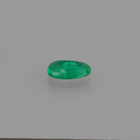 0,38 ctw natürlicher grüner Smaragd, Oval Schliff, SI