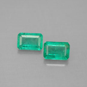  ct natürliche grüner Smaragd-Edelsteine, Smaragdschliff, SI